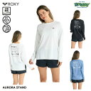 ROXY HISTORICAL LOGO L/S RLY251036 ラッシュガード レギュラーフィット 水陸両用 塩素対応 UVカット 速乾 サムホール スリ...
