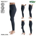 ROXY PEARL DIVE RLY245044 ラッシュガード レギンス 塩素対応 UVカット 速乾 フルレングス 10分丈 股上深め ロゴ プリント スイ...