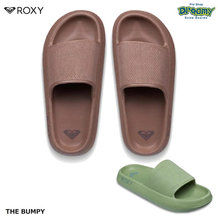 Rakuten - ROXY THE BUMPY ERSD261069 コンフォートサンダル 23-25cm 軽量 ボリュームソール シンセティックラバー ロゴ 無地 シャワー ビーチサンダル ロキシー 正規品