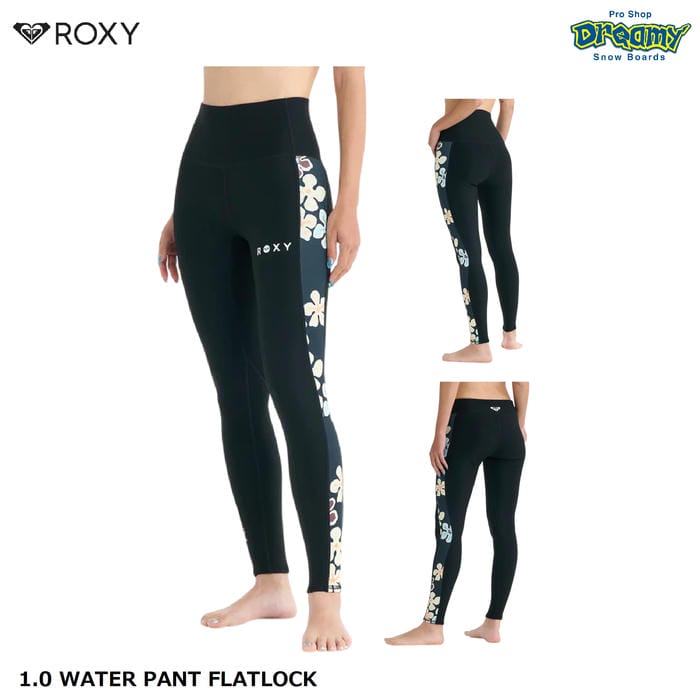 ROXY 1.0 WATER PANT FLATLOCK RWT261709 ロングパンツ ジャパンフィット ハイストレッチジャージ 2wayウェスト 折り返し ウェットスーツ ロキシー 正規品