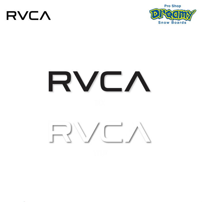 RVCA ƥå THERMAL DIE CUT STICKER  å R00S04 BLK WHT 롼 