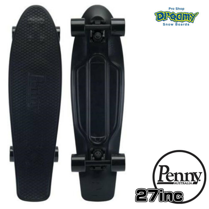 ★即納★Penny SkateBoard ペニースケートボード CLASSICS 27 BLACKOUT 27インチ 1NCL6 NICKEL クラシックス 特殊プラスティック ウィール59mm Abec7 STEEL 正規品