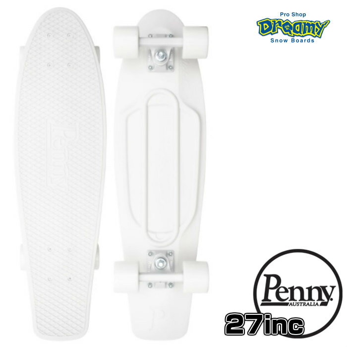 Penny ペニースケートボード STAPLES ステープル 1NST1 新色 27インチ WHITE 特殊プラスティック ウィール59mm Abec7 STEEL 正規品