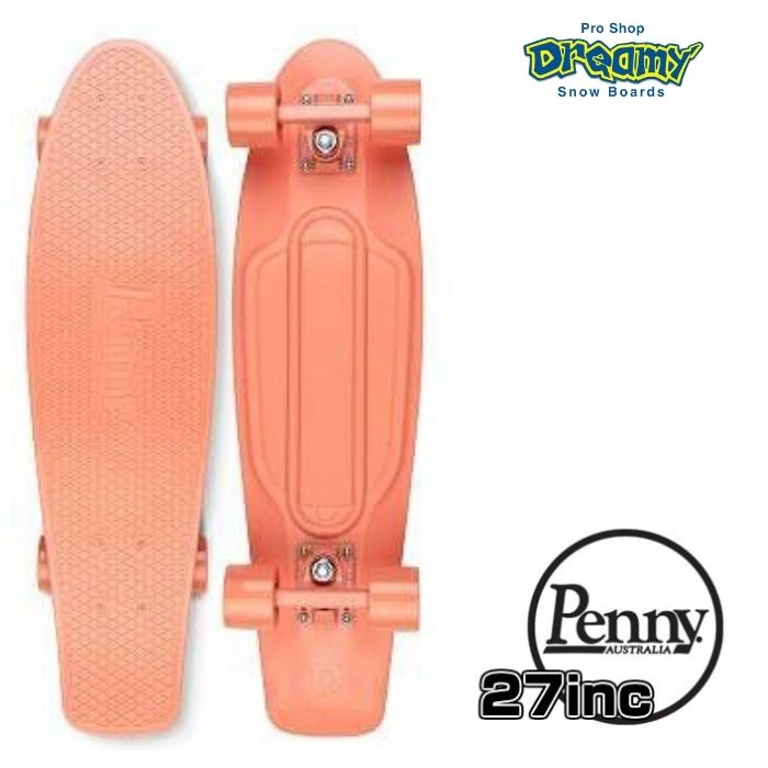 Penny ペニースケートボード 新色 CoralPink 27インチ 1NST1 特殊プラスティック ウィール59mm Abec7 STEEL 正規品