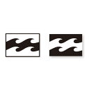 BILLABONG W135mm プリントステッカー STICKERS プリントタイプ B00S06 BLK WHT ロゴ 正規品
