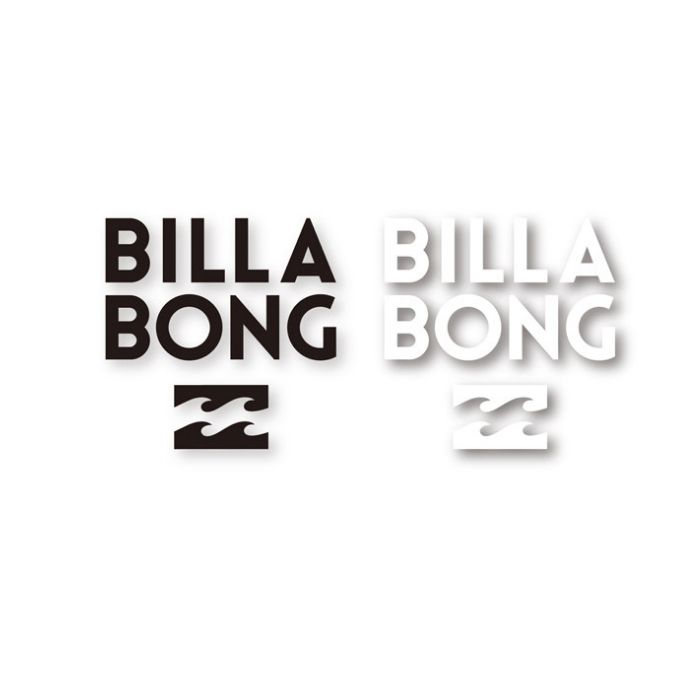 BILLABONG W120mm ステッカー STICKERS カッティング B00S13 BLK WHT ロゴ 正規品