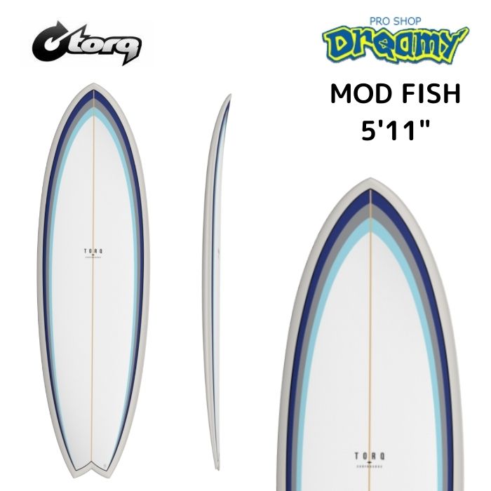 TORQ Surfboard トルクサーフボード CLASSIC MOD FISH 5'11