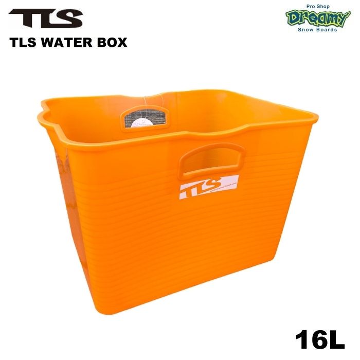 TLS WATER BOX オレンジ ウォーターボックス OH61 16L サーフバケツ 四角 ワックスアップ台 ウェットスーツ 洗濯 サーフィン マリンスポーツ 正規品