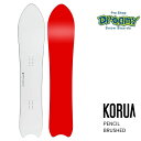 KORUA コルア PENCIL BRUSHED 138 フロートキャンバー パウダー カービング フリーラン スノーボード 板 正規品