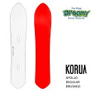 KORUA コルア APOLLO REGULAR BRUSHED 157/162 フロートキャンバー レギュラスタンスライダー用 スノーボード 板 正規品