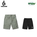 VOLCOM {R Y EH[NV[c 20C` Deadly Stones Fleece Short M[tBbg Sdl L[[v SPRING f Ki