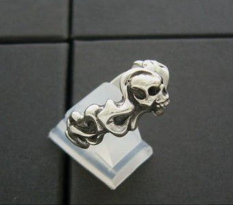 樂天商城 - 送料無料 【drive シルバーアクセサリー】 ドライヴ dr-030 バーニングスカル シルバーリング メンズ silver925 シルバー925 シルバーアクセ　ドクロ