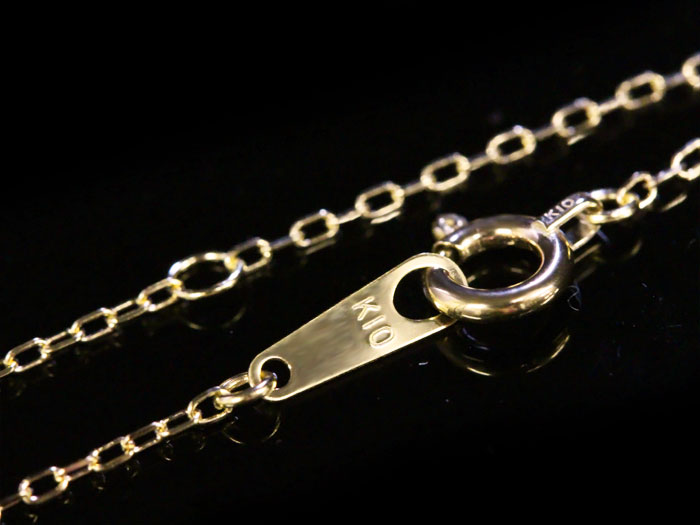 【0.95mm/40cm】k10ゴールド あずきチェーン ゴールドネックレス レディース 10金 あづき 鎖 ペンダント用 替えチェーン