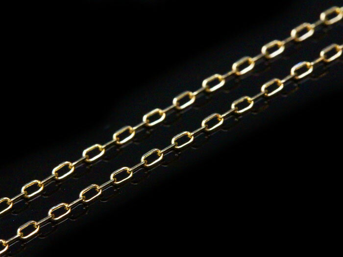 送料無料【0.95mm/40cm】k18ゴールド あずきチェーン ゴールドネックレス レディース 18金 あづき 鎖 ペンダント用 替えチェーン