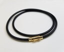 太さ3.0mm マグネット金具 k18ゴールドチョーカー 金 磁石 シリコンチョーカー レザーチョーカー 黒 茶 アレルギー対策 ネックレス レディース メンズ ポーツ 運動 アスリート 防水