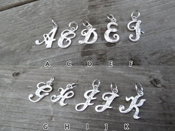 【kapua ハワイアンジュエリー DREDLINE】hti-001 イニシャルペンダント メンズ レディース silver925 シルバー925 シルバーアク...