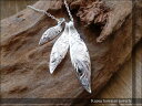 【kapua ハワイアンジュエリー DREDLINE】hts-013 トリプルリーフペンダント メンズ レディース silver925 シルバー925 シルバー...
