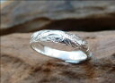 【kapua ハワイアンジュエリー】hr-02 4mm幅 スクロールリング レディース メンズ silver925 シルバー925 シルバーアクセ ハワジュ 指...