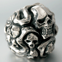 yKAGEMARU DESIGNS JQ}fUCzXJV[Y SKULL MANSION RING XJ}VO  w Y silver925 Vo[925 Vo[ANZ