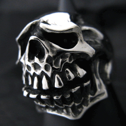 【KAGEMARU DESIGNS カゲマルデザイン】スカルシリーズ BIG MOUSE SKULL RING ビッグマウススカルリング 髑髏 指輪 メンズ silver925 シルバー925 シルバーアクセ