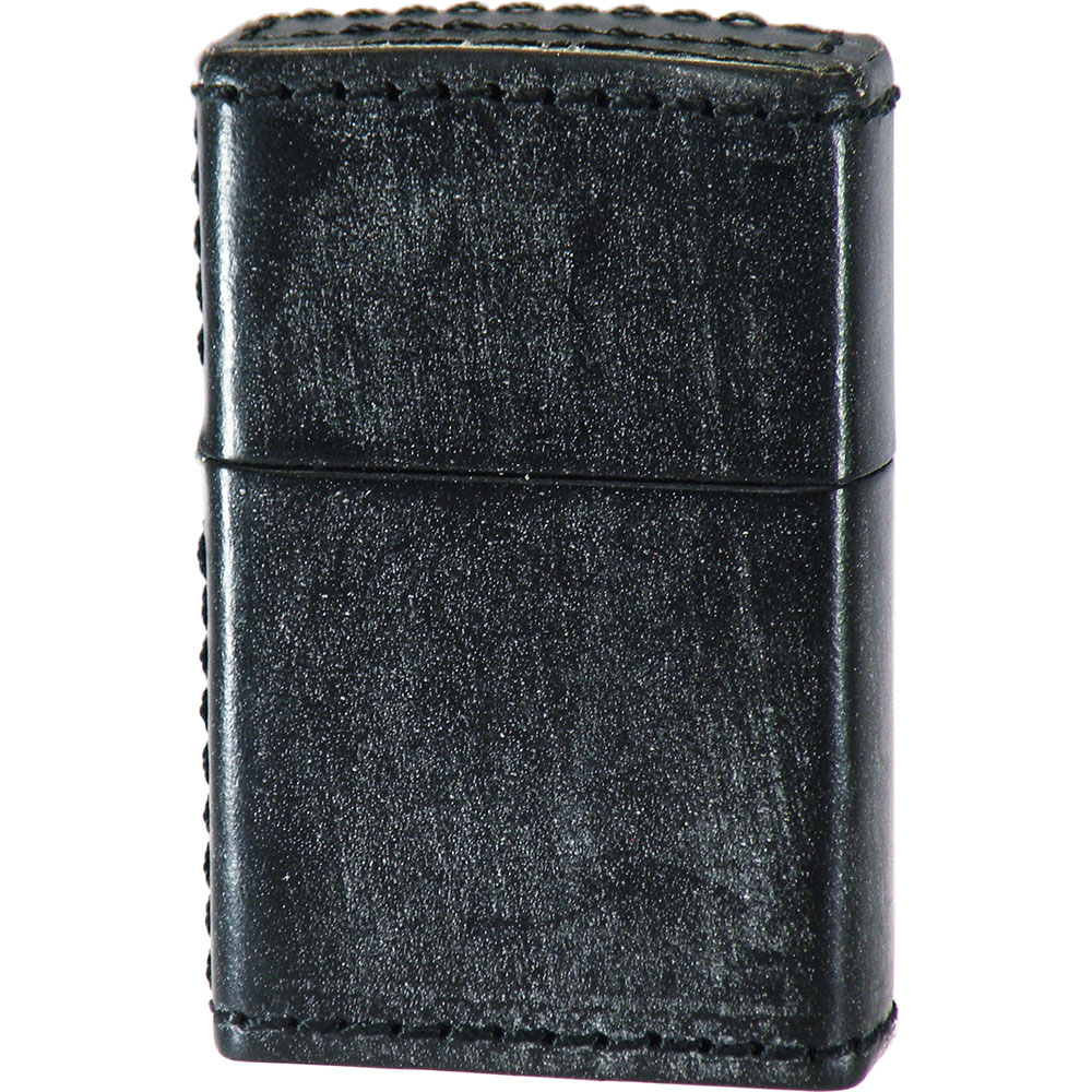 送料無料 【ZIPPO オイルライター】ZIPPO-006 ブライドルレザー UKブラック 牛革 本革 革巻き メンズ レディース ジッポ 箱付き 保証書付
