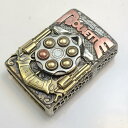 希少 ZIPPO ジッポ リボルバーデザイン 拳銃モチーフ ハンドメイド 珍品 ジッポ 箱付き 海外輸入品 ハンドスピナー付き