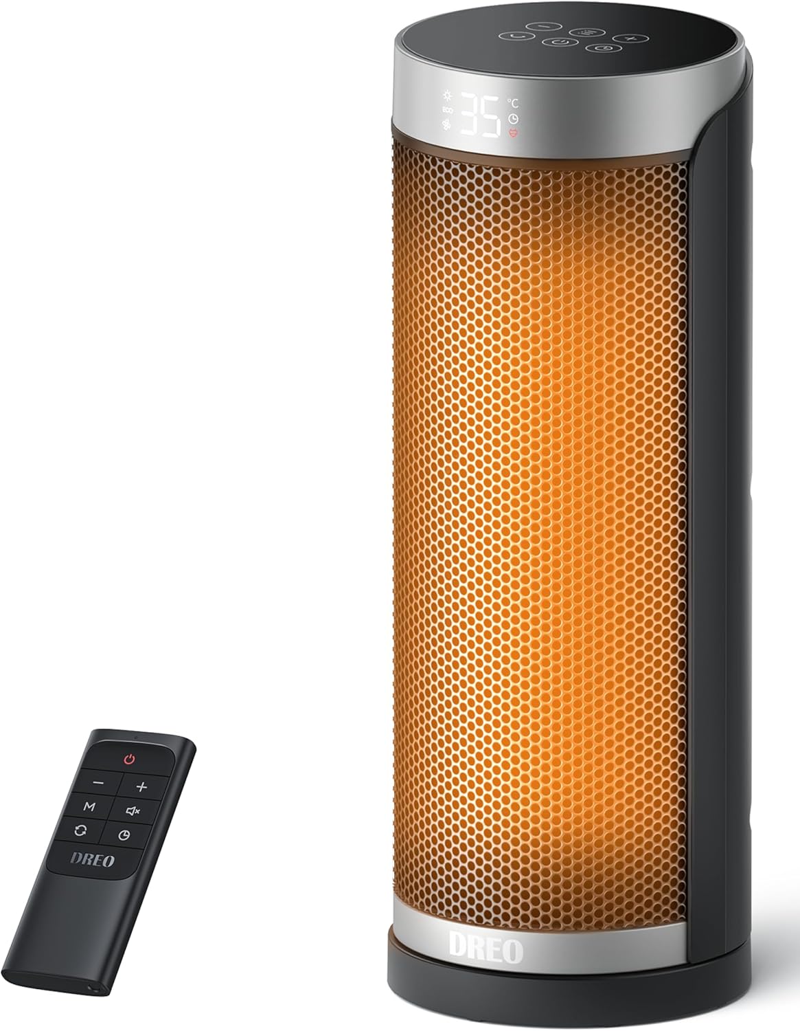 2025新登場 セラミックヒーター 小型 ファンヒーター 1200W 省エネ ヒーター　電子　電気ストーブ 暖房器具 電気ヒーター 自動温度調節 タイマー機能 温風ヒーター 転倒自動オフ 過熱保護 リビング Dreo HSH003のサムネイル