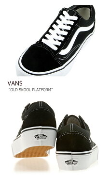 バンズ オールドスクール スニーカー VANS レディース Old Skool Platform プラットフォーム Black White ブラック 厚底 VN0A3B3UY28 FLVNAA1W12 シューズ