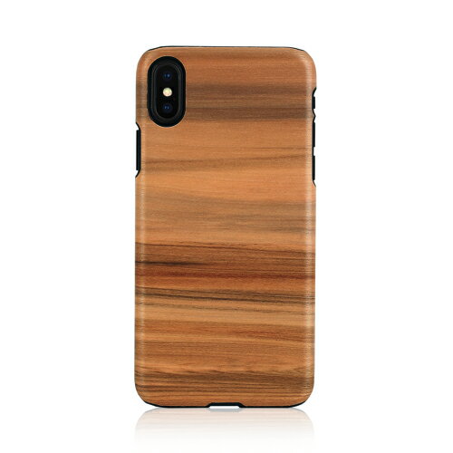 iPhone XS Max ケース天然木 Man&Wood Cappuccino（マンアンドウッド カプチーノ）アイフォン カバー 木製 お取り寄せ