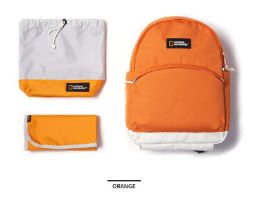 ナショナルジオグラフィック National Geographic KIDS NEODY PICNIC BACKPACK オレンジ キッズ カバン かばん 鞄 キッズ用 ジュニア用 子供用 バックパック リュック キッズリュックサック ジュニアリュックサック子供 入園 入学 通園 通学 遠足 バッグ N195KBG070030000