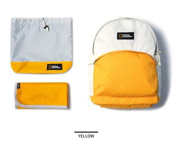 ナショナルジオグラフィック National Geographic KIDS NEODY PICNIC BACKPACK イエロー キッズ カバン かばん 鞄 キッズ用 ジュニア用 子供用 バックパック リュック キッズリュックサック ジュニアリュックサック子供 入園 入学 通園 通学 遠足 バッグ N195KBG070040000