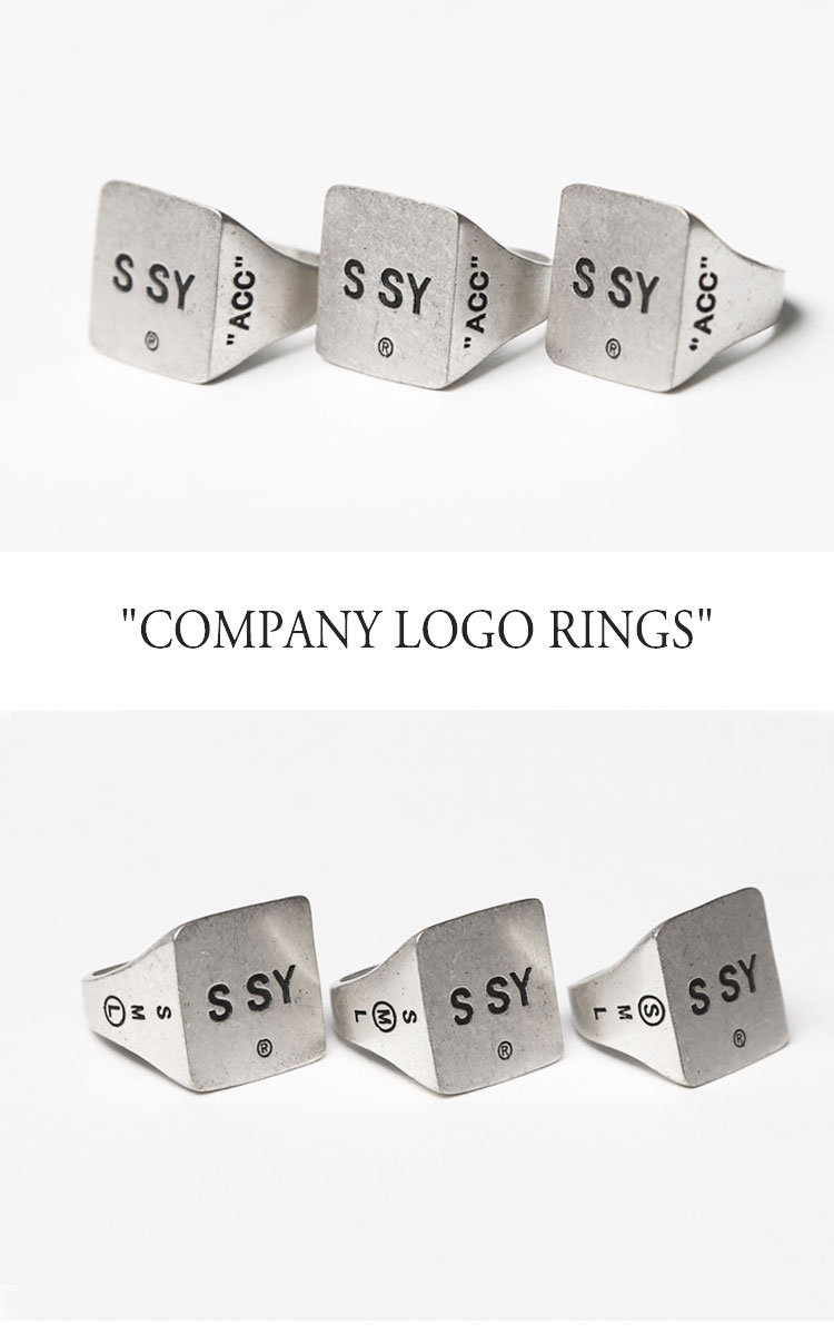 エスエスワイ リング 指輪 S SY メンズ レディース COMPANY LOGO RINGS カンパニー ロゴ リングス SILVER シルバー 韓国アクセサリー cmplgrg ACC