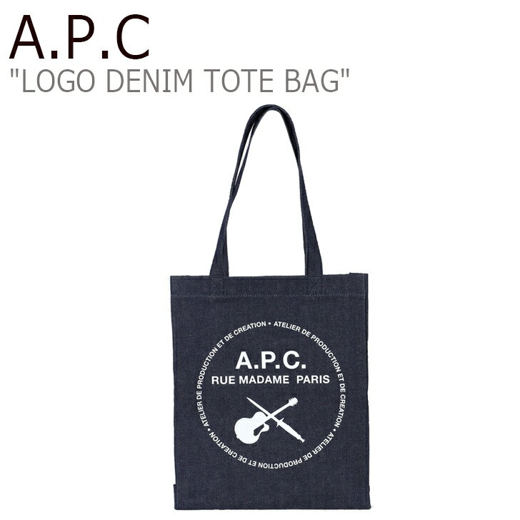 A[y[Z[ g[gobO A.P.C Y fB[X A.P.C LOGO DENIM TOTE BAG S vg fj g[g INDIGO CfBS COEGS M61441 IAI obO