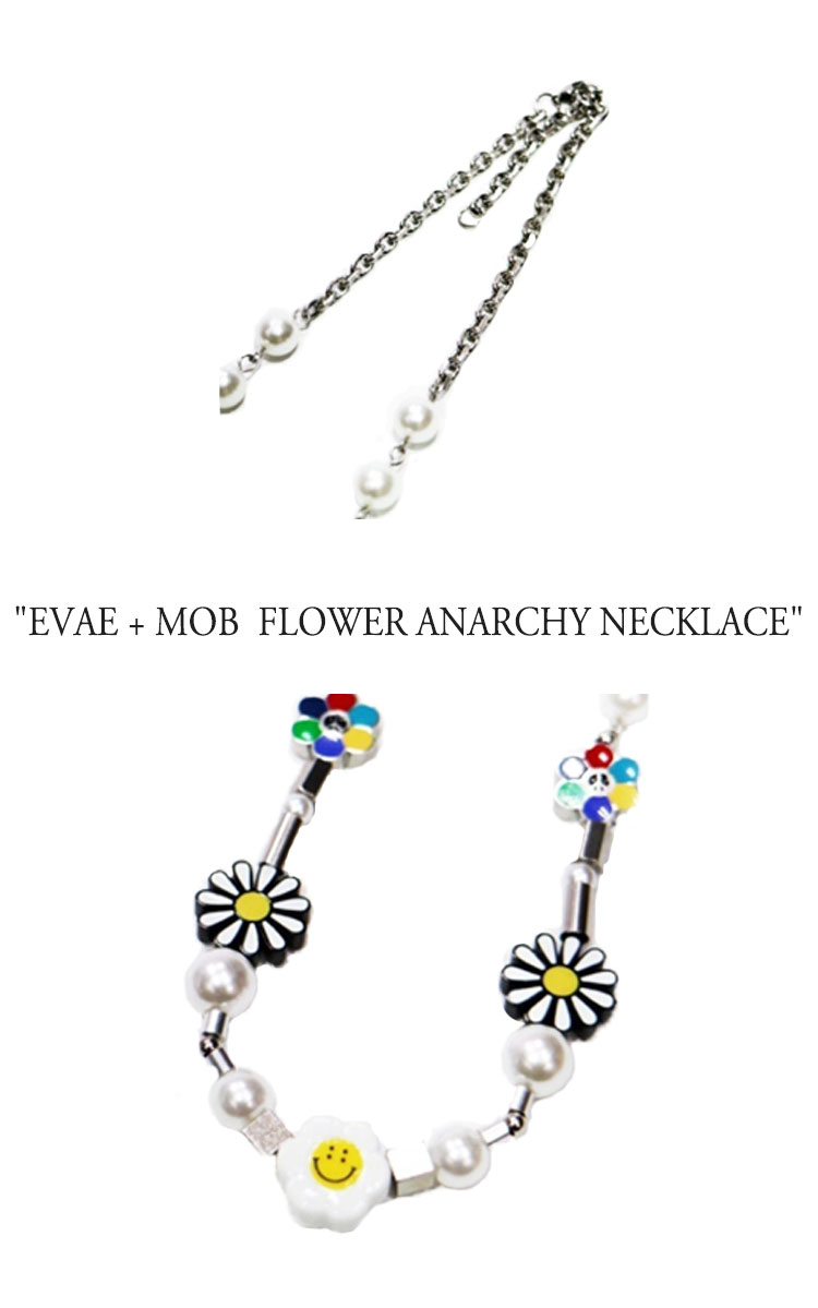 サルーテ ネックレス SALUTE メンズ レディース EVAE + MOB FLOWER ANARCHY NECKLACE エバーモブ フラワー アナーキー ネックレス MULTI マルチ 海外アクセサリー 5531092593 ACC