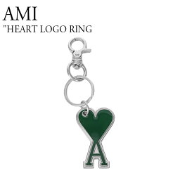 アミ キーリング AMI レディース HEART LOGO RING ハート ロゴ リング GREEN グリーン 海外アクセサリー A21A907363300 ACC