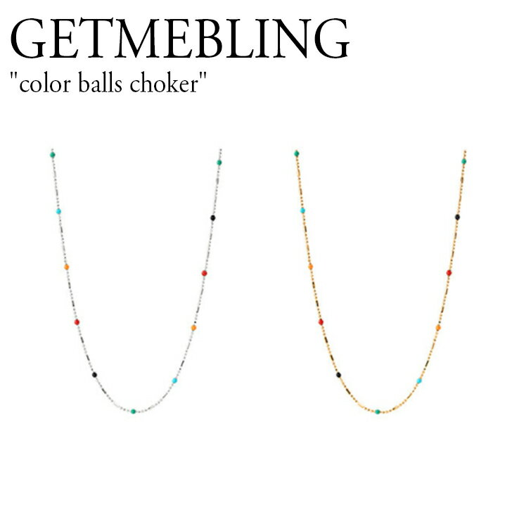 Qbg~[uO lbNX GETMEBLING fB[X color balls choker J[ {[ `[J[ SILVER Vo[ GOLD S[h ؍ANZT[ 301100596 ACC