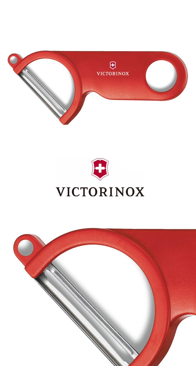 VICTORINOX ピーラー 皮むき器 ビクトリノックス 正規品 スイスピーラー 芽取り付き 皮剥き 千切り 切れ味抜群 食洗機対応 ステンレス キッチングッズ 調理器具 料理 キャンプ 台所 レッド ブラック 7.6073/.3 アウトドア OTTD