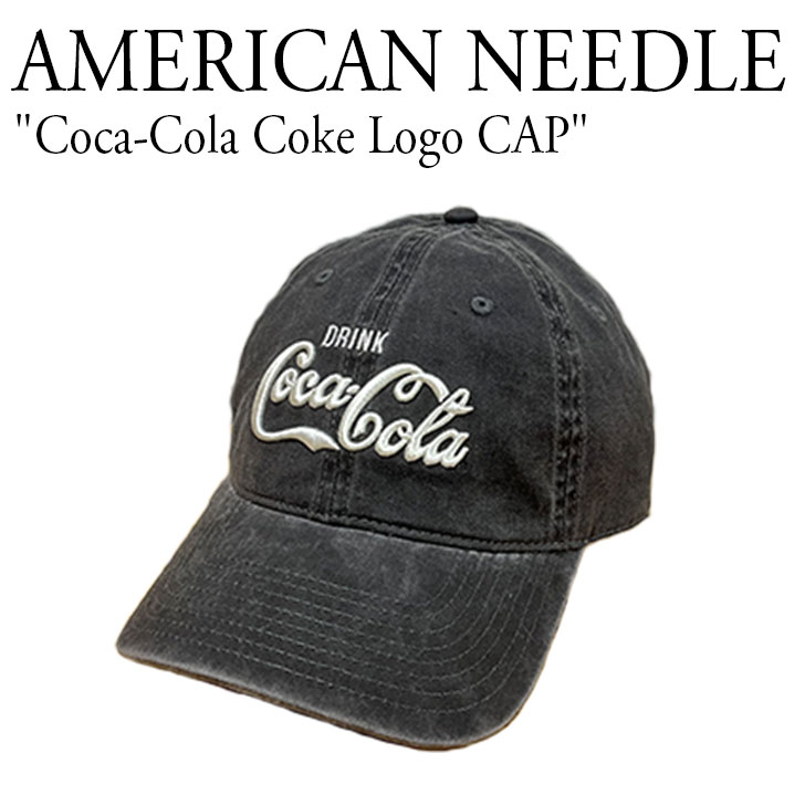 アメリカンニードル キャップ 帽子 AMERICAN NEEDLE メンズ レディース Coca-Cola Coke Logo CAP コカコーラ WASHED SLOUCH ロゴ 刺繍 おしゃれ 人気 黒 ブラック COKE-1707A OTTD