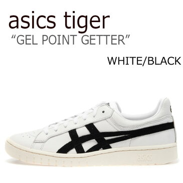 アシックス スニーカー asics メンズ レディース アシックスタイガー ゲル ポイントゲッター ASICS TIGER GEL-PTG WHITE ホワイト BLACK ブラック HL7X0-0190 シューズ