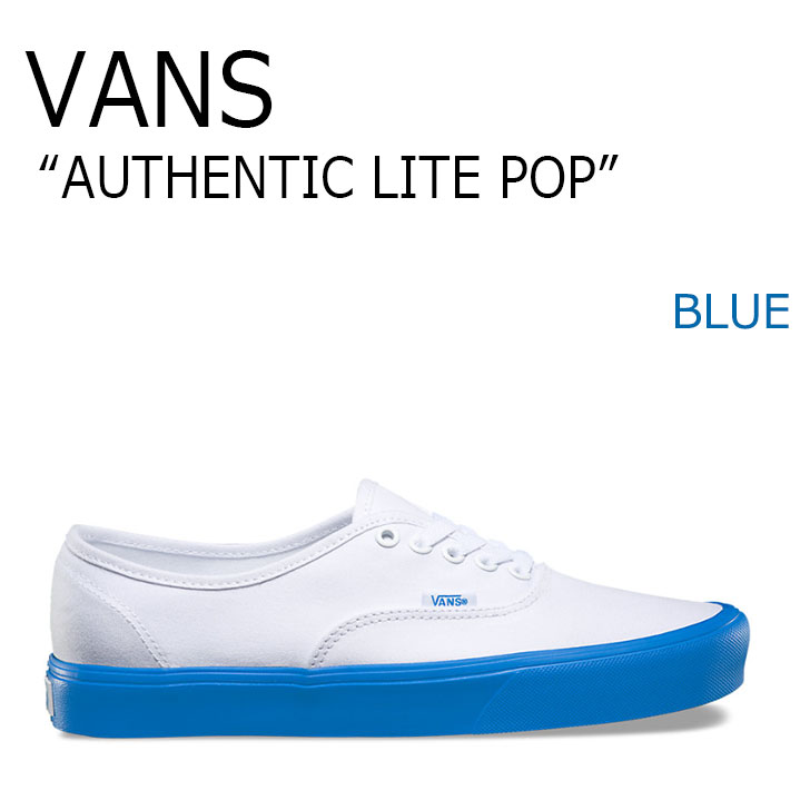 バンズ スニーカー VANS メンズ レディース AUTHENTIC LITE POP オーセンティック ライト ポップ BLUE ブルー VN0A2Z5JN5V シューズ