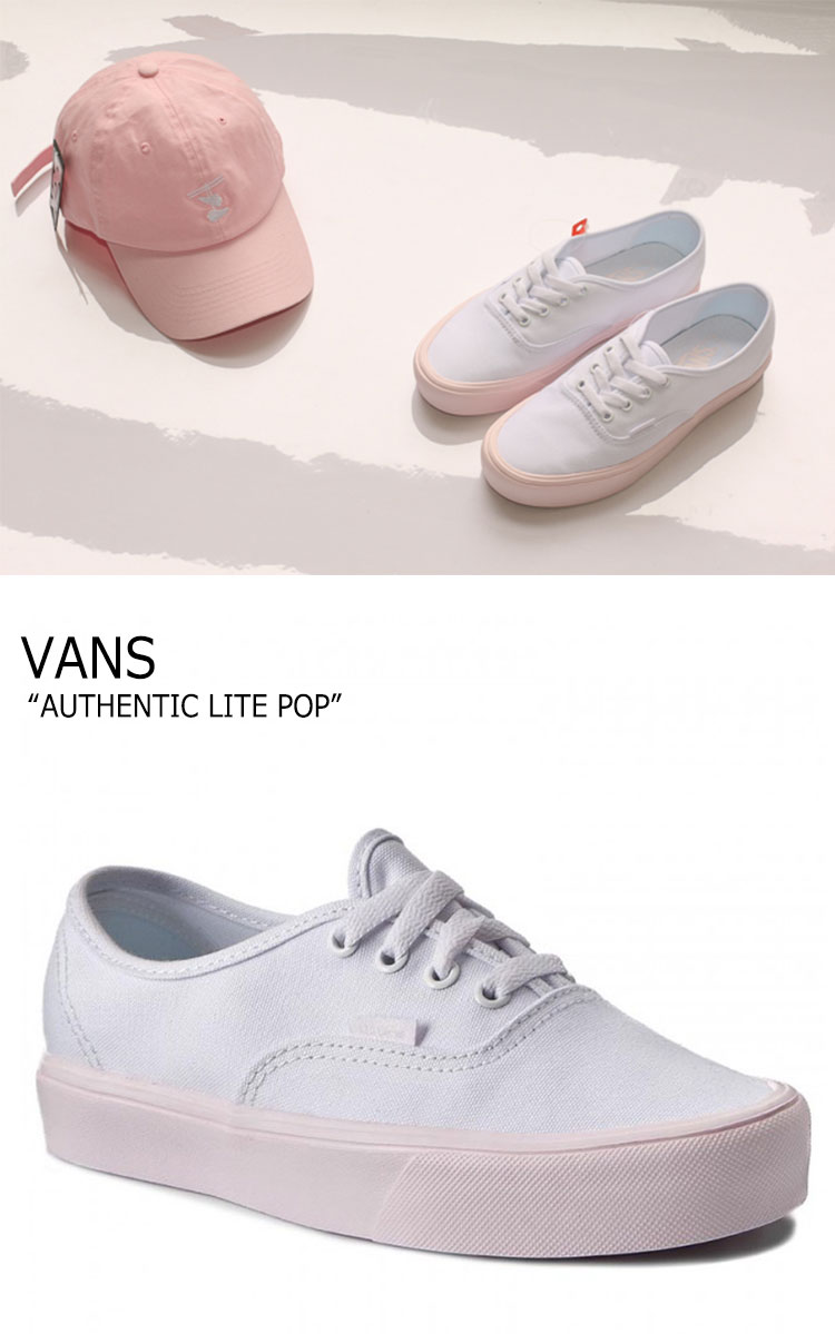 バンズ スニーカー VANS レディース AUTHENTIC LITE POP オーセンティック ライト ポップ PINK ピンク VN0A2Z5JN5Q シューズ