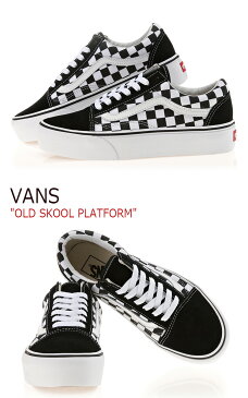 バンズ オールドスクール VANS レディース OLDSKOOL PLATFORM プラットフォーム (Checkerboard)Black White チェッカーボード 厚底 VN0A3B3UHRK シューズ