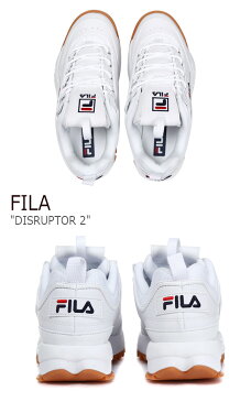 フィラ スニーカー FILA メンズ レディース DISRUPTOR 2 ディスラプター2 White Brown ホワイト ブラウン FS1HTA1072X シューズ