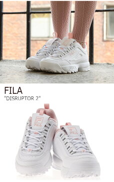 フィラ スニーカー FILA レディース DISRUPTOR 2 ディスラプター2 White Pink ホワイト ピンク FS1HTA1074X シューズ