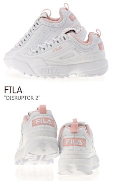 フィラ スニーカー FILA レディース DISRUPTOR 2 ディスラプター2 White Pink ホワイト ピンク FS1HTA1074X シューズ