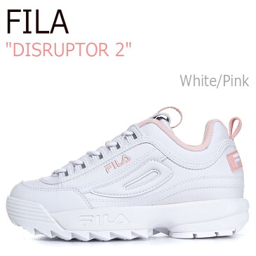 フィラ スニーカー FILA レディース DISRUPTOR 2 ディスラプター2 White Pink ホワイト ピンク FS1HTA1074X シューズ