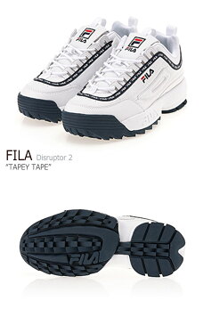 フィラ ディスラプター スニーカー FILA メンズ レディース DISRUPTOR 2 TAPEY TAPE テーピー テープ WHITE NAVY ホワイト ネイビー FS1HTA3093X シューズ