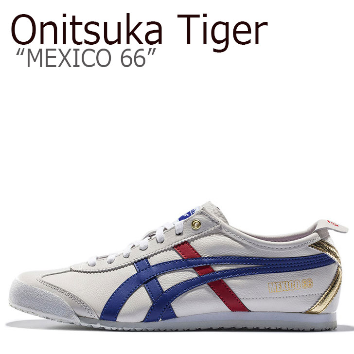 オニツカタイガー スニーカー Onitsuka Tiger メンズ レディース MEXICO 66 メキシコ66 White Blue ホワイト ブルー D507L-0152 シューズ