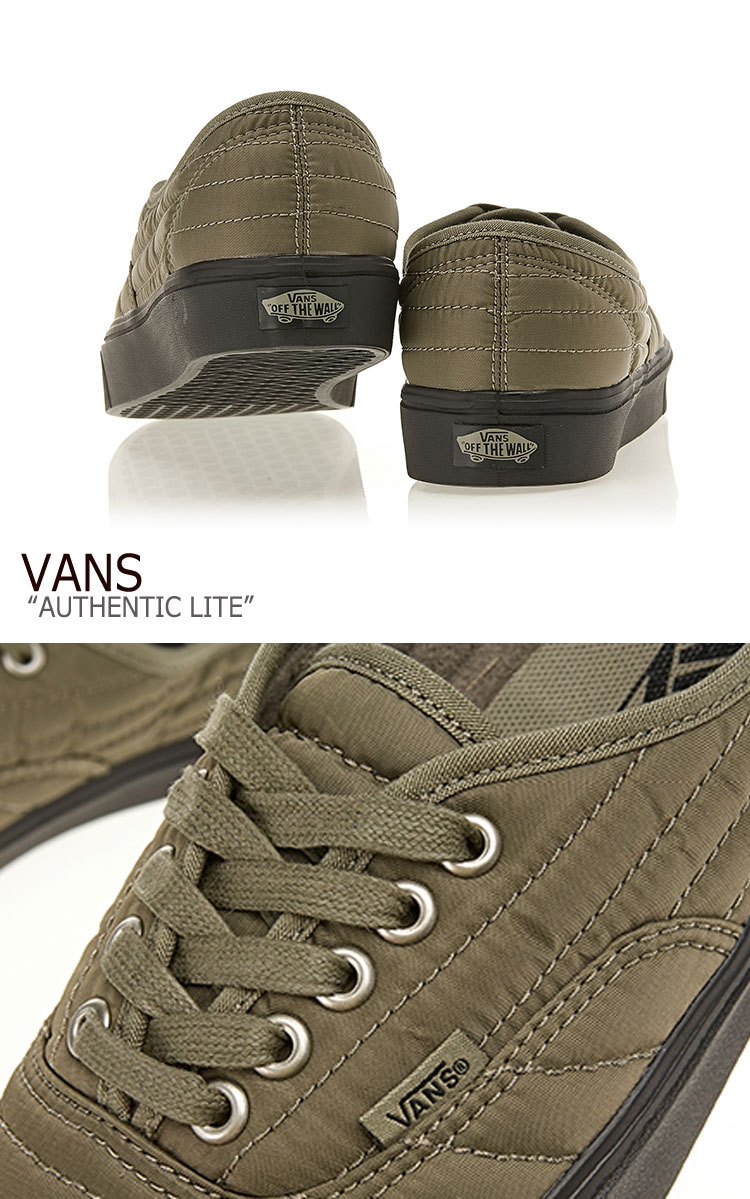 バンズ オーセンティック スニーカー VANS メンズ AUTHENTIC LITE オーセンティックライト GREEN グリーン VN0A2Z5JU6K シューズ