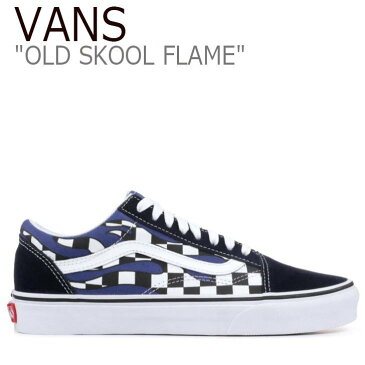 バンズ オールドスクール スニーカー VANS メンズ レディース OLD SKOOL FLAME PACK CHECKERBOARD オールド スクール フレイムパック チェッカーボード NAVY ネイビー VN0A38G1RX6 シューズ